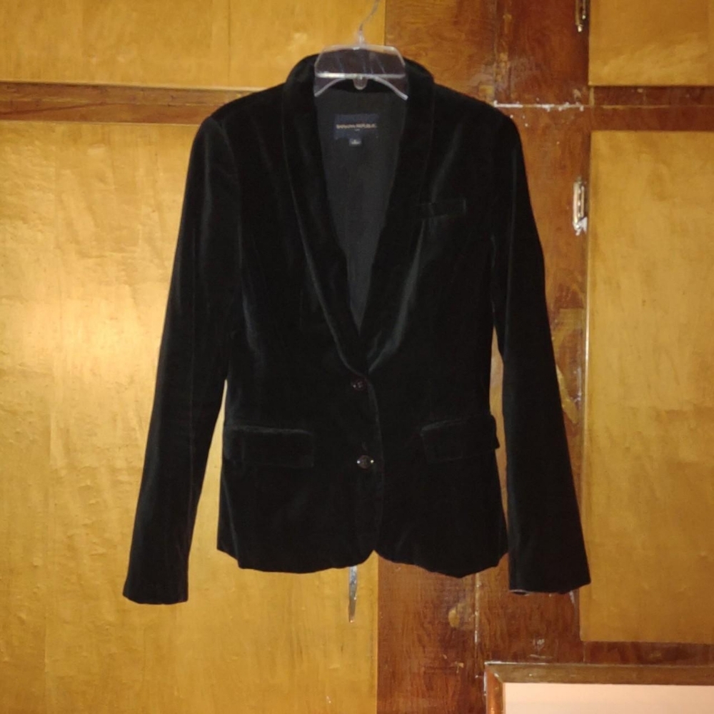Banana Republic thin lapel velour sport coat / blazer / suit / jacket Like new